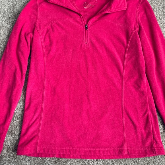 Tek gear pink fleece quarter-zip jacket - Picture 3 of 3